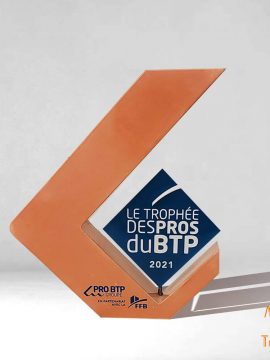 trophée sur mesure 100% made in France BTP