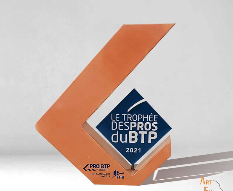 trophée sur mesure 100% made in France BTP