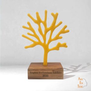 Trophée Arbre verre personnalisé 100% made in France
