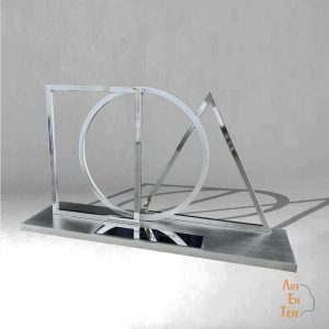 Trophée Architecture équerre d'argent 100% made in France sur mesure