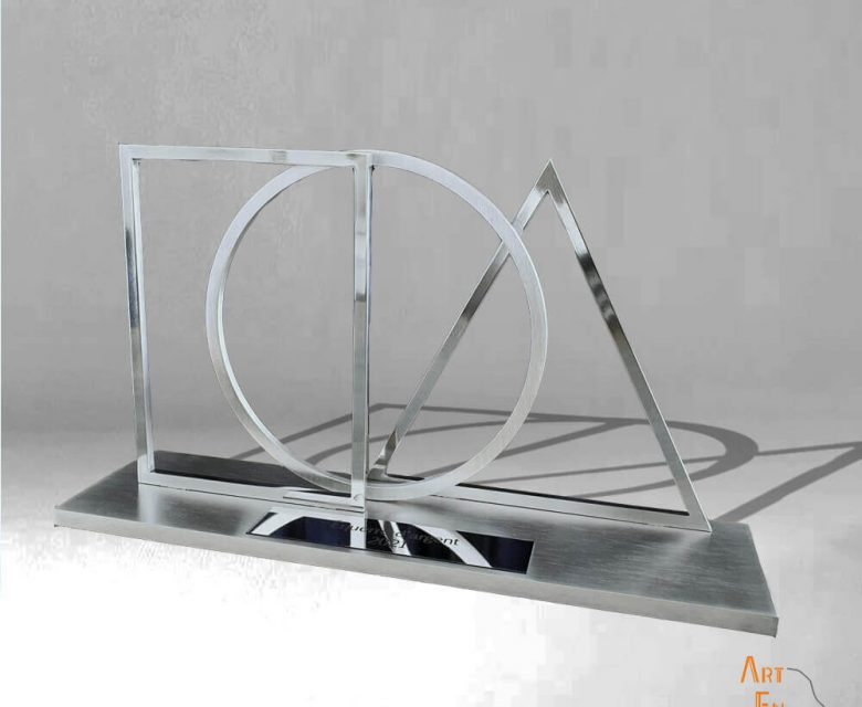 Trophée Architecture équerre d'argent 100% made in France sur mesure