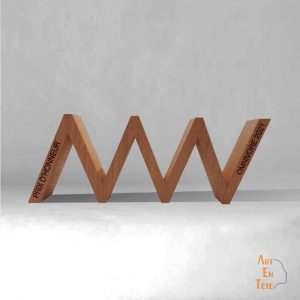 Trophée bois développement durable 100% made in France