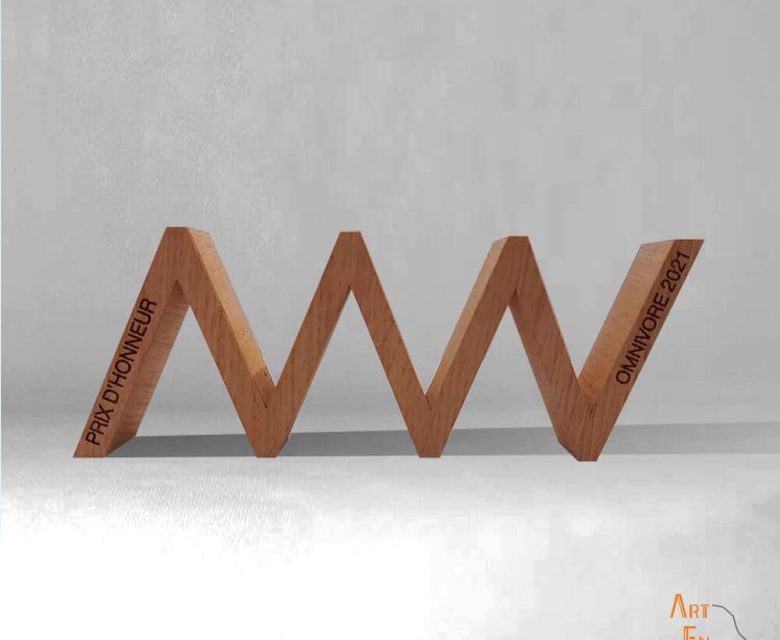 Trophée bois développement durable 100% made in France