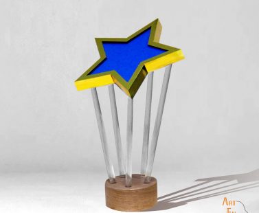 trophée Etoile sur mesure personnalisé made in France