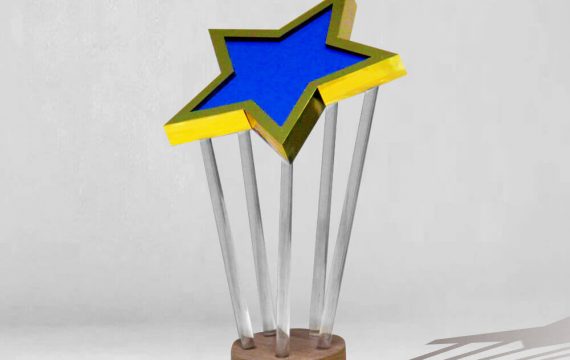 trophée Etoile sur mesure personnalisé made in France