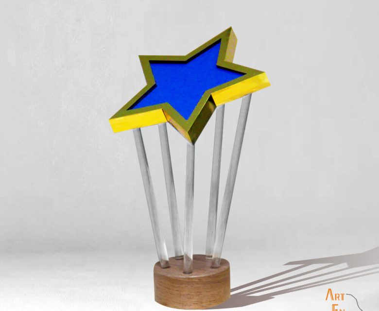 trophée Etoile sur mesure personnalisé made in France