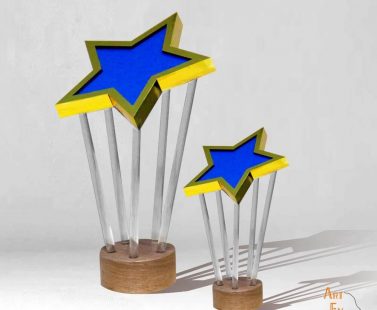 trophée Etoile sur mesure personnalisé made in France