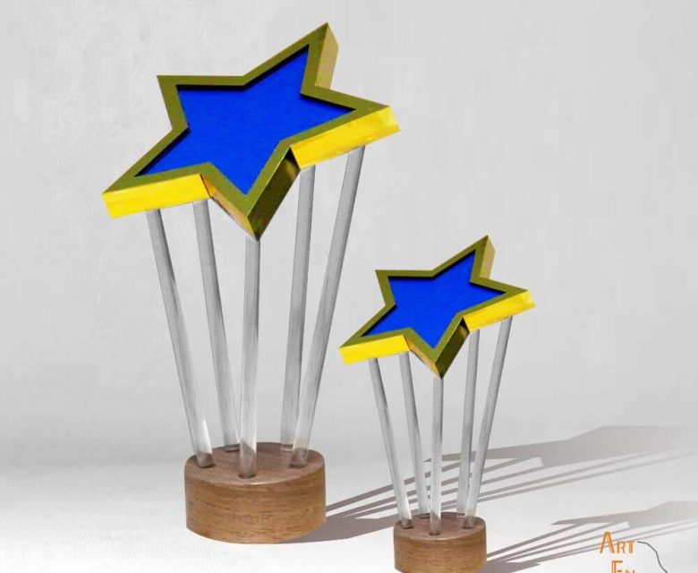 trophée Etoile sur mesure personnalisé made in France