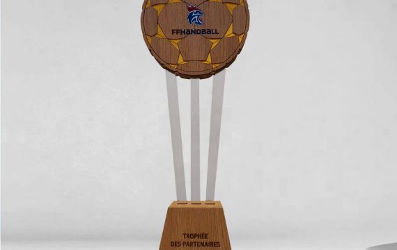 Trophée sport Fédération Française Handball 100% made in France