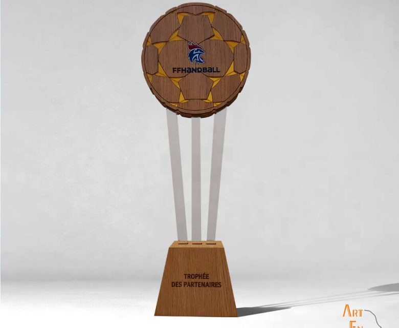 Trophée sport Fédération Française Handball 100% made in France