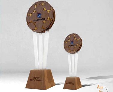 Trophée sport Fédération Française Handball 100% made in France