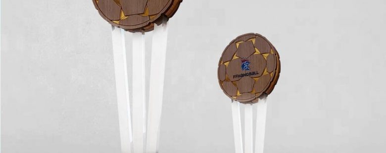 Trophée sport Fédération Française Handball 100% made in France