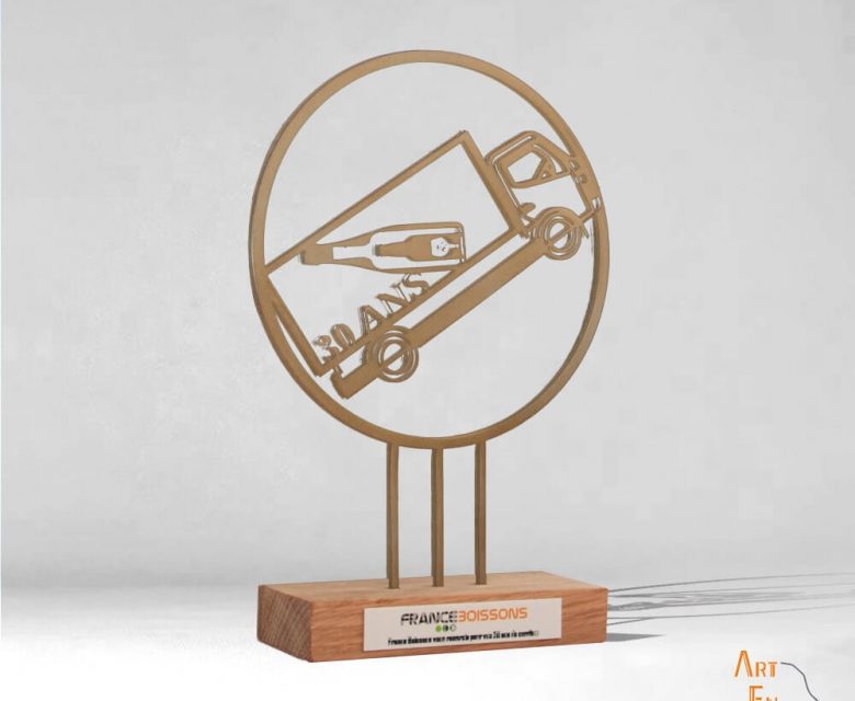 Trophée métal sur mesure made in France