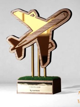 trophée avion sur mesure