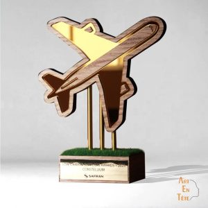 trophée avion sur mesure