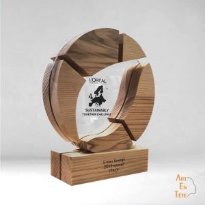 trophée éco-responsable sur mesure