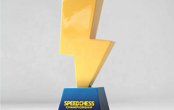 création trophée luxe résine