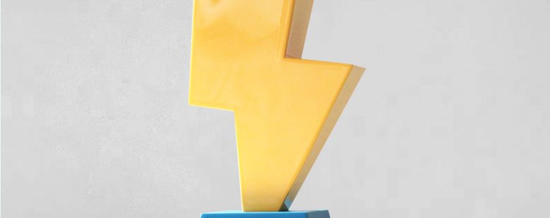 création trophée luxe résine