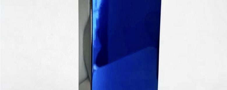 trophée luxe bleu chrome