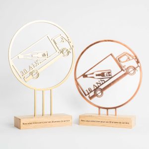 trophée médaille du travail sur mesure