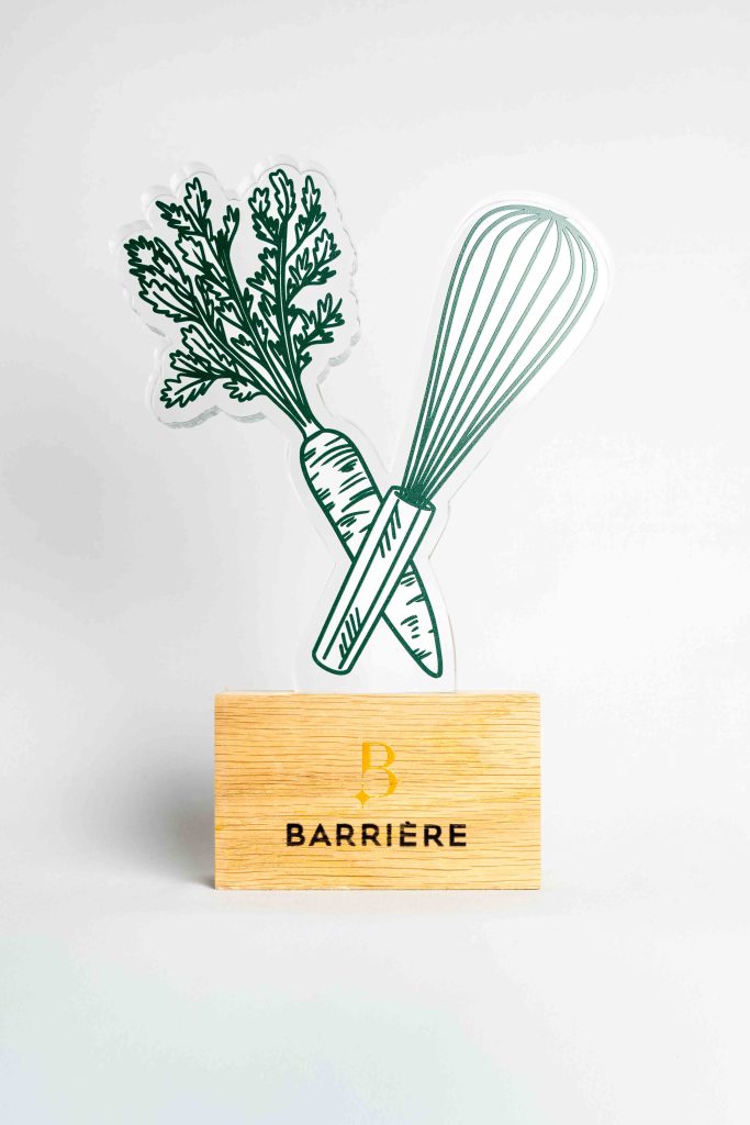 création trophée cuisine sur mesure