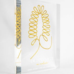 création trophée palme sur mesure