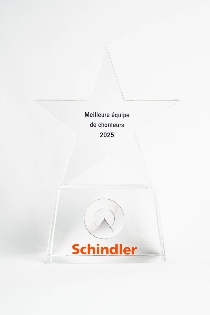 Trophée en verre sur mesure