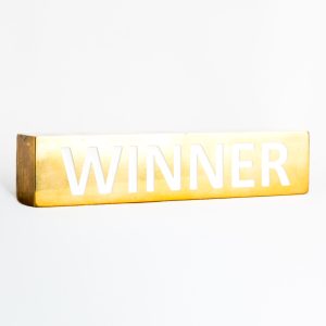 trophée lingot métal sur mesure